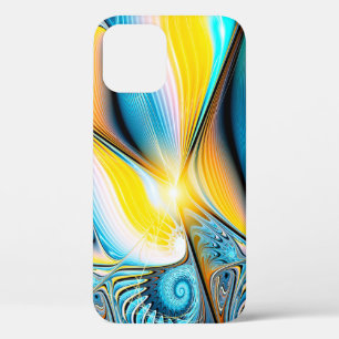 Case-Mate iPhone Case Abstrait artistique doré et bleu lumière moderne r