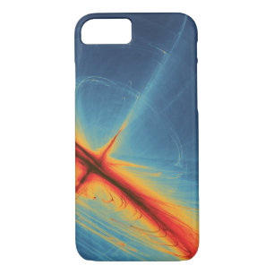 Coque Case-Mate iPhone Abstrait bleu et orange