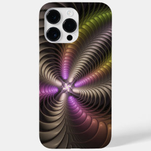 Coque Case-Mate iPhone Abstrait brillant Trippy coloré 3D Fractal Art