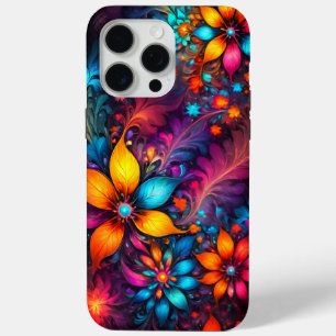Coque Case-Mate iPhone Abstrait coloré, motif de fleurs