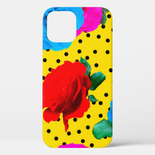 Case-Mate iPhone Case Abstrait Colorful Roses et Feuilles métalliques S