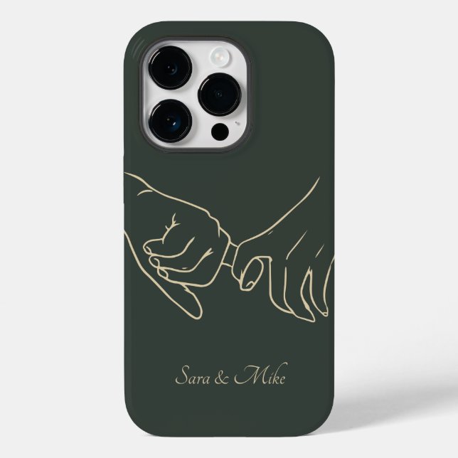 Coques Case-Mate iPhone Abstrait Couple Line Art, Boho Chic (Verso)