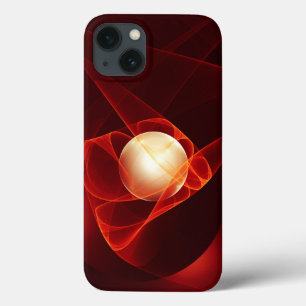 Case-Mate iPhone Case Abstrait Crème rouge moderne Imaginaire Fractal Ar
