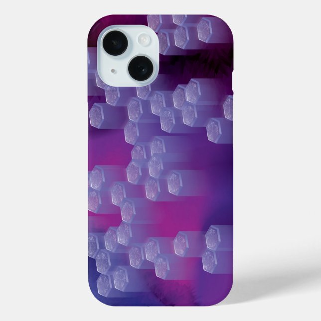 Coques Case-Mate iPhone Abstrait dans les purples (Verso)
