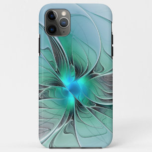 Case-Mate iPhone Case Abstrait De Bleu, Art Fractal Moderne