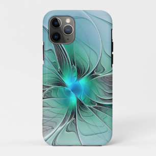 Case-Mate iPhone Case Abstrait De Bleu, Art Fractal Moderne