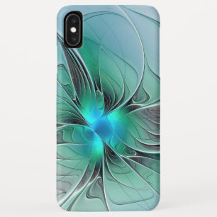 Case-Mate iPhone Case Abstrait De Bleu, Art Fractal Moderne