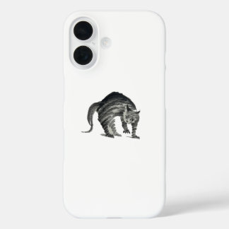 Coque Pour iPhone 16 abstrait de chat effrayé