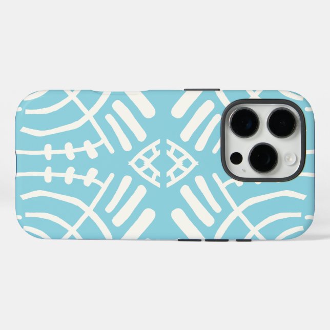Coques Case-Mate iPhone abstrait doodle moderne (Verso (horizontal))
