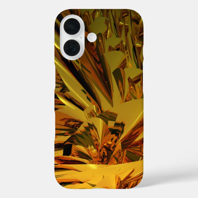 Coques Case-Mate iPhone abstrait doré (Verso)