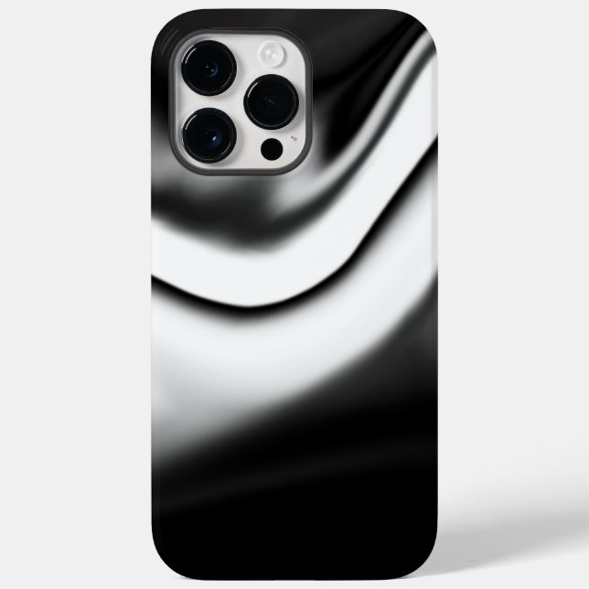 Coques Case-Mate iPhone Abstrait en noir et blanc (Verso)