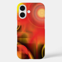 Abstrait en rouge et jaune