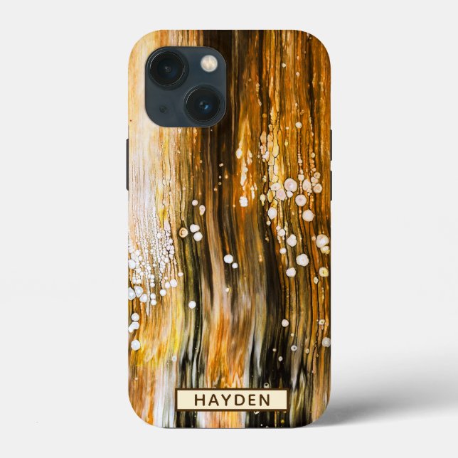 Coques Case-Mate iPhone Abstrait Fluid Art Pour Personnalisé (Verso)