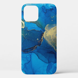 Case-Mate iPhone Case Abstrait fragment bleu et or du backgr coloré