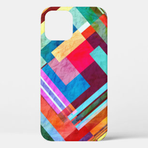 Case-Mate iPhone Case Abstrait géométrique, arrière - plan de couleur gr