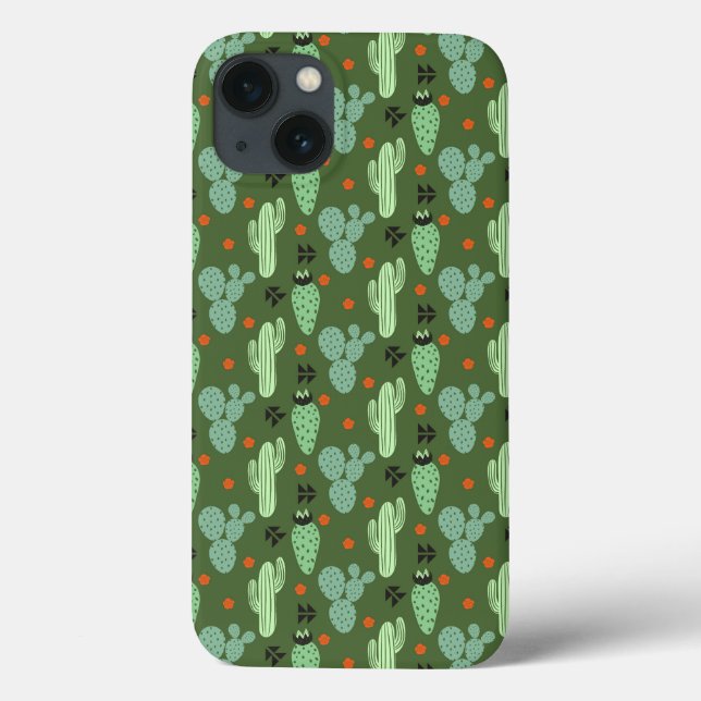 Coques Case-Mate iPhone Abstrait Hipster Cactus Motif du désert (Verso)