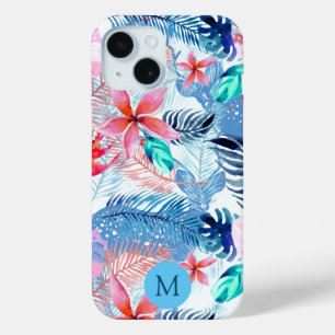 Coque Case-Mate iPhone Abstrait joli floral et l'art des cerfs Monogramme