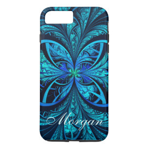 Case-Mate iPhone Case Abstrait moderne Blue Green Fractal iPhone 8/7 Coq