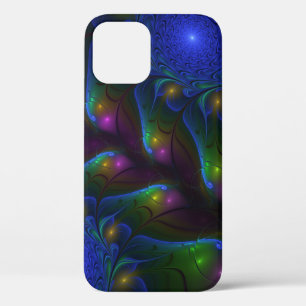 Case-Mate iPhone Case Abstrait Moderne Trippy Fractal Lumineux Coloré