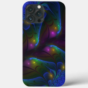 Case-Mate iPhone Case Abstrait Moderne Trippy Fractal Lumineux Coloré