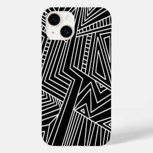 Coque Case-Mate iPhone abstrait motif de lignes géométriques fond moderne