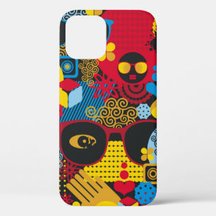 Case-Mate iPhone Case Abstrait motif sans couture avec femme noire. digi