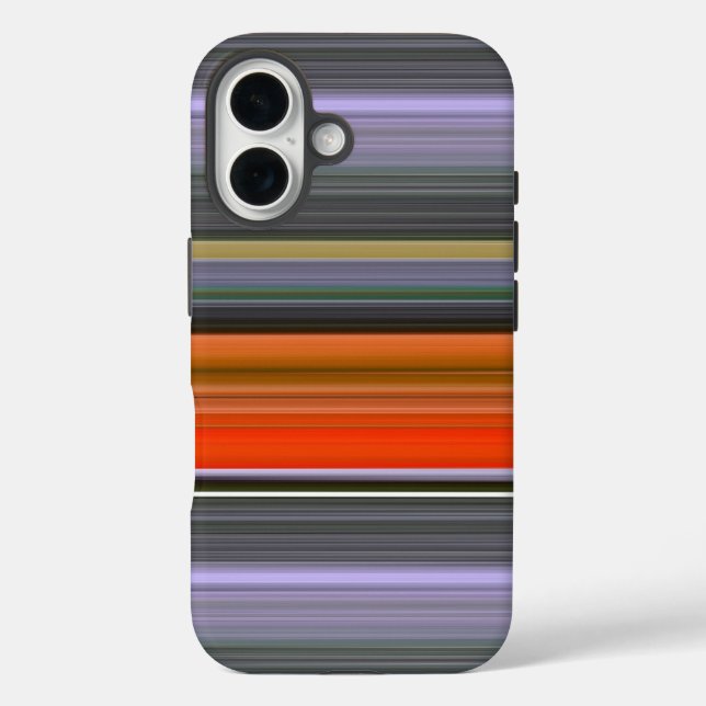 Coques Case-Mate iPhone Abstrait n° 1 : orange et gris (Verso)