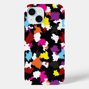 Coque Case-Mate iPhone Abstrait noir coloré irrégulier