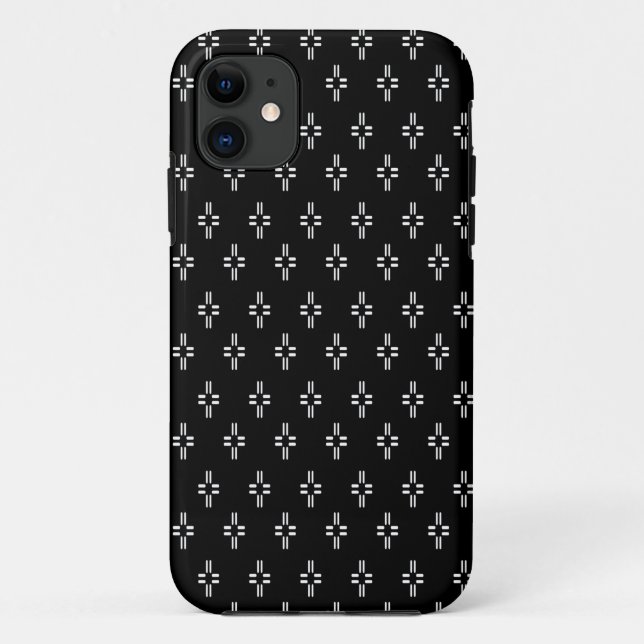 Coques Case-Mate iPhone Abstrait noir et blanc (Dos)