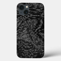 Abstrait numérique noir et blanc