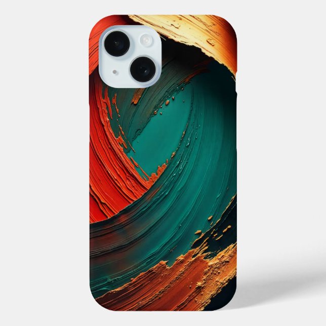 Coques Case-Mate iPhone Abstrait peint à l'huile épaisse impasto (Verso)