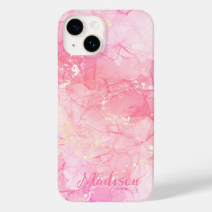 Coque Case-Mate iPhone Abstrait rose moderne personnalisé