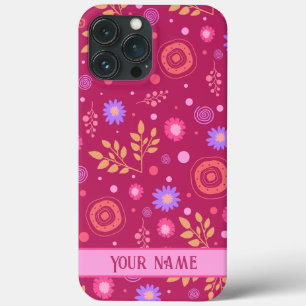 Case-Mate iPhone Case Abstrait rose Nom personnalisé Fun Moderne