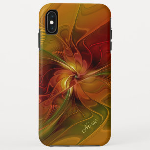 Case-Mate iPhone Case Abstrait Rouge orange Brown Vert Fractal Art Nom