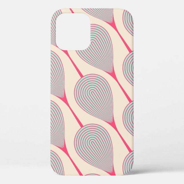 Coques Case-Mate iPhone abstrait sans soudure avec brides de fleurs stylis (Verso)