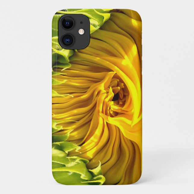 Coques Case-Mate iPhone Abstrait tournesol rétro funky, géométrie effrayée (Dos)