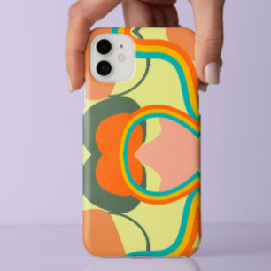 Case-Mate iPhone Case Abstrait vintage coloré des années 80 sur une esth