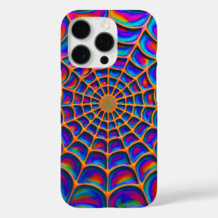 Coque iPhone 16 Pro Abstrait Web de spirale radiante