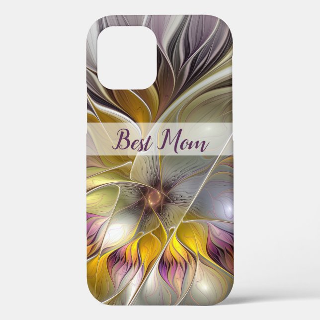 Coques Case-Mate iPhone Abstraite couleur Imaginaire Fleur Fractal Best Ma (Verso)