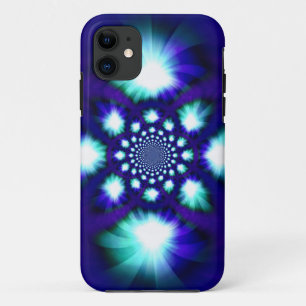 Coque Case-Mate iPhone Abstraite spirale bleue claire