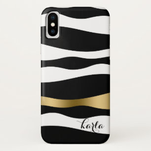 Etui iPhone Case-Mate Abstraite Zèbre noir et blanc