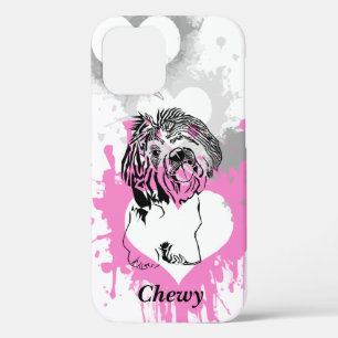 Case-Mate iPhone Case Abstraits Coeurs Noir-Inked Shih Tzu iPhone 12 Coq