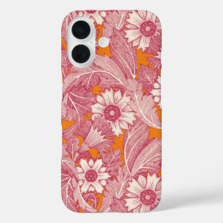 Coque Pour iPhone 16 acanthus viva magenta satsuma
