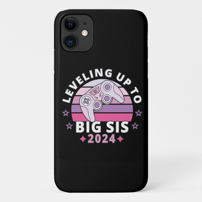 Coques Case-Mate iPhone  Accéder au rang de grande sœur 2024 Filles (Dos)
