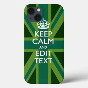 Etui iPhone Case-Mate Accent Vert Gardez Le Calme Et Votre Texte Union J