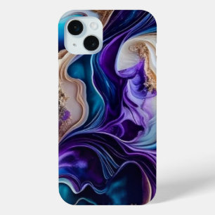 Coque Case-Mate iPhone Accents métalliques d'or sur les persiennes Turquo