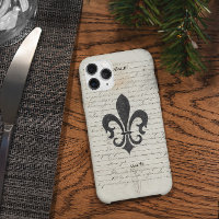 Accents vintages Ephémère Française Fleur De Lis