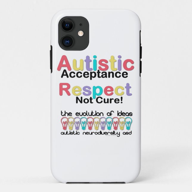 Coques Case-Mate iPhone Acceptation autistique Respect non guéri (Dos)