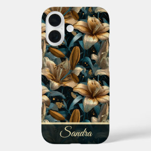 Coque Pour iPhone 16 Accessoires féminins mignons Fleurs de lys personn