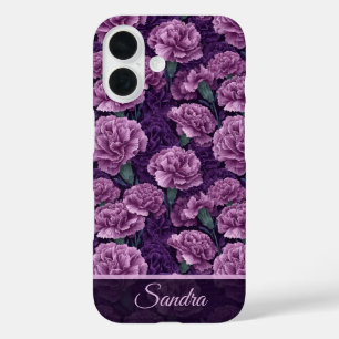 Coque Pour iPhone 16 Accessoires uniques pour femmes Carnation Floral P